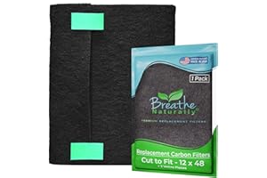 Premium 12x48 Cut-to-Fit Activated Carbon Filter (1 Pack) Universal Charcoal Air Filter Sheet for Air Purifiers