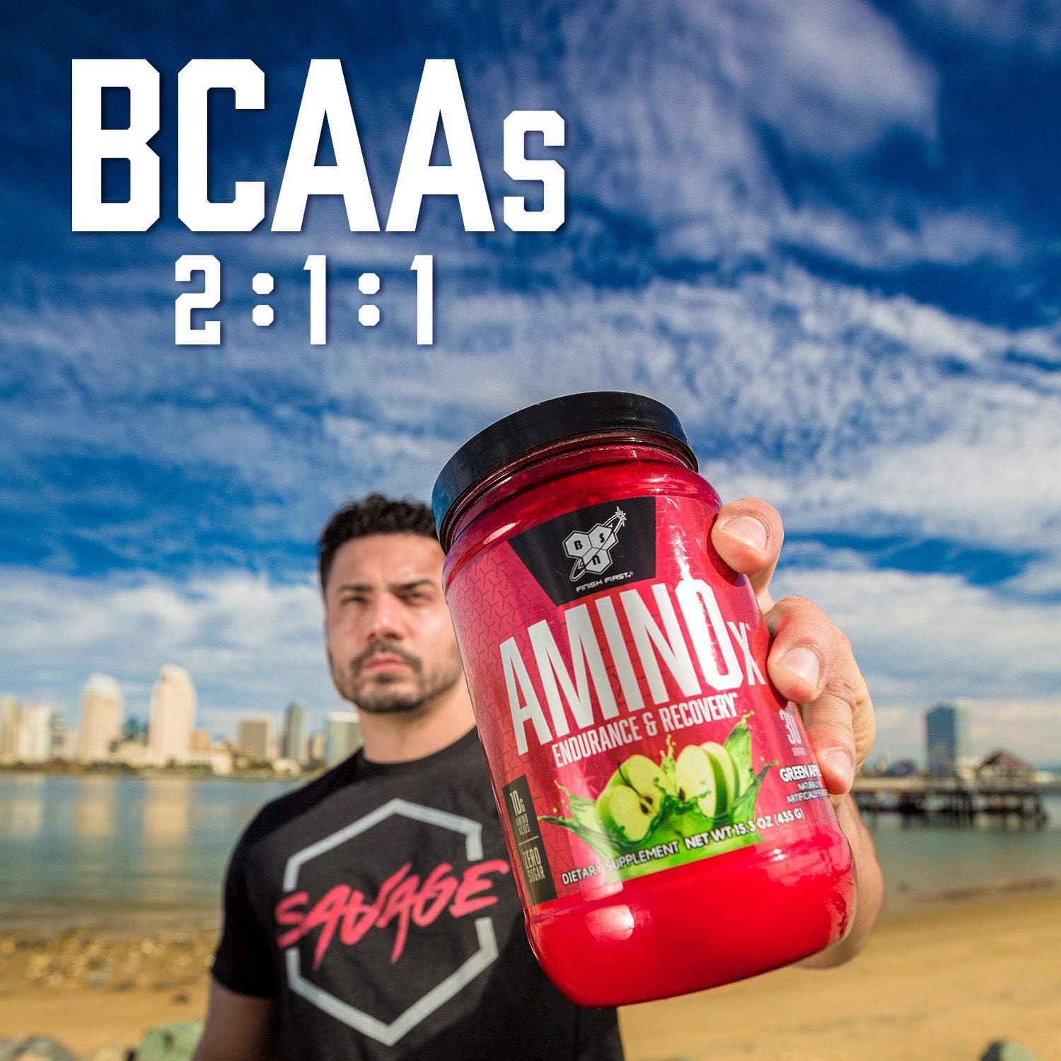 BSN Amino X Muscle Recovery & Endurance Powder with BCAAs, 10 Grams of Amino Acids, Keto Friendly, Caffeine Free, Flavor: Fruit Punch, 30 Servings (Packaging May Vary): Health & Personal Care