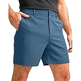 G Gradual Men's Casual Shorts 7" Lightweight Golf Shorts for Men Stretch with 3 Pockets Quick Dry Breathable Work Shorts
