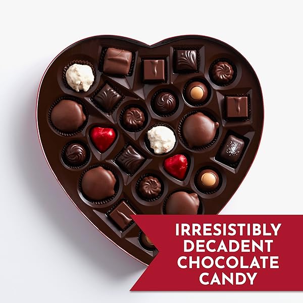 FANNIE MAY ASSORTED CHOCOLATE VALENTINE’S CANDY, HEART GIFT BOX, 12.1 OZ