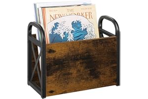 YINMIT Magazine Holder, Magazine Rack Floor, Magazine Storage Basket, Folder Organizer Bin for Books, Newspapers, Tablets