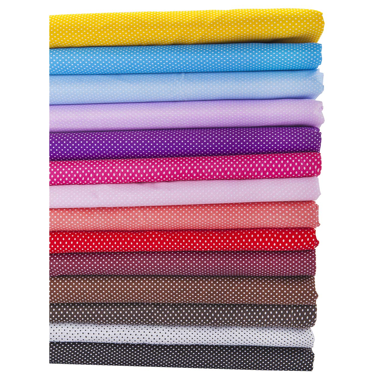 Polka Dot Print Design Woven Fabric.Classical English Spotted,Soft Crunchy Feel.Also 100% Cotton Finest Voile Semi Translucent Material.Craft Projects,Linings;Neotrims,Black/White Dot,1m