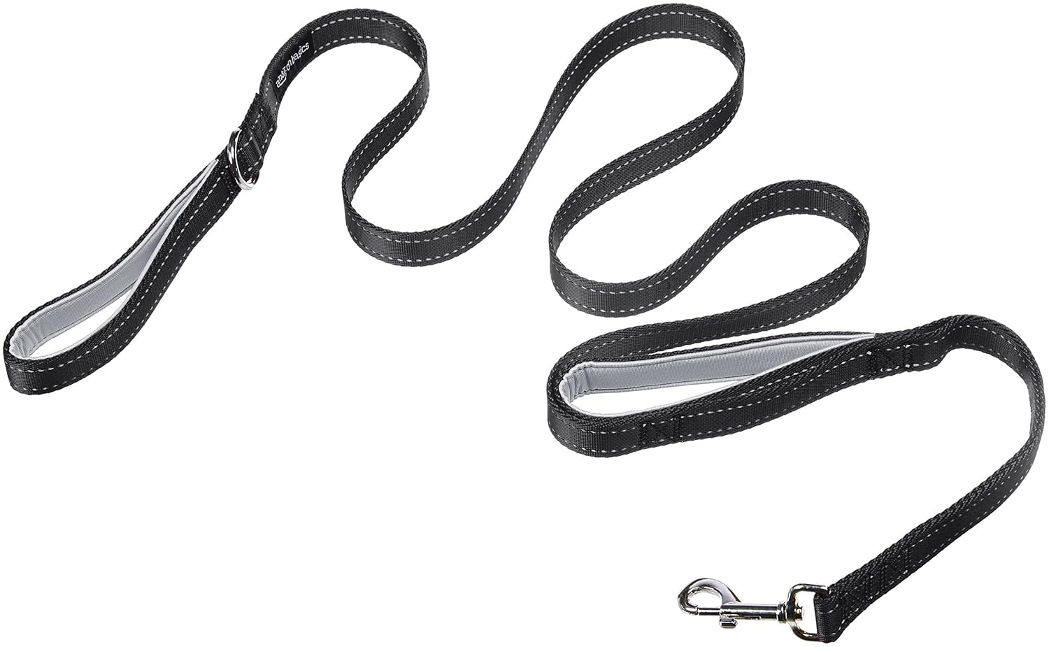 AmazonBasics Dual Handle Padded Dog Leash 1.82 m, Black Amazon.co.uk