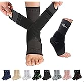 ABIRAM Ankle Brace for Women & Men, Ankle Compression Sleeve, Foot Sleeve with Wrap, Ankle Support, Foot Brace for Sprained Foot & Arch, Plantar Fasciitis Relief Socks, Achilles Tendonitis