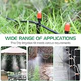 MIXC Drip Irrigation Kit 15M 50FT 1/4 Inch Tubing Water Saving Adjustable view 6