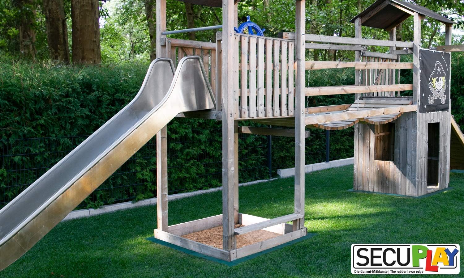 RDX Racedesign jardín/Borde de césped «Secuplay» de Caucho, 100 x ...