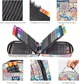 H & B 72PC Colouring Pencils with Portable Zipper Bag, Gift Set view 5