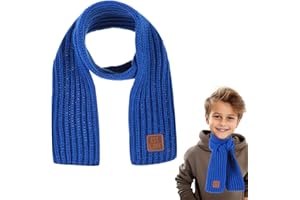 Abeillo Warm Kids Winter Knit Scarves Soft Knitted Neck Warmer Scarf Warm Scarves Wrap for Boys Girls