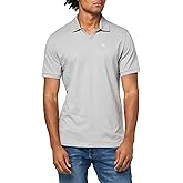 KARL LAGERFELD Men's Collared Pique Kl Logo Short Sleeve Polo
