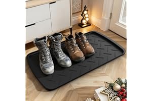 TonTool Boot Trays Heavy Duty Rubber Mat with Lip, Waterproof Shoe Mat Tray for Entryway Shoe Tray Multi-Purpose for Indoor or Outdoor 27.56 x 15.75inch