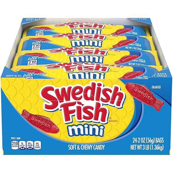 SWEDISH FISH MINI SOFT & CHEWY CANDY, BULK...