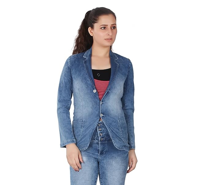 cloud wash denim jacket