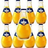 Orangina Sparkling Citrus Beverage with Pulp, 8.5 Fl Oz Glass Bottle (16 Bottles)