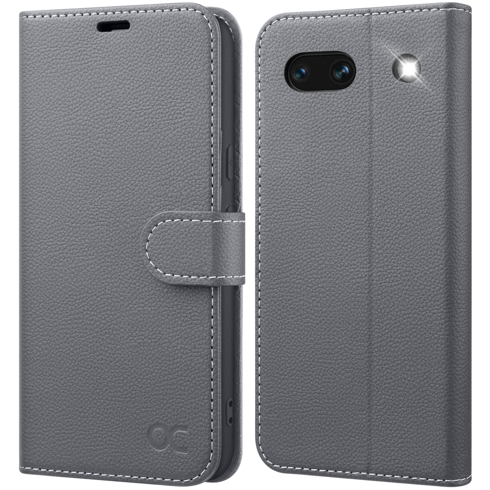 OCASE for Google Pixel 7A Case,Premium PU Leather Wallet Phone Case with [RFID Blocking][Card Holder][TPU Inner Shell] Shockproof Flip Book Cover for Google 7A 5G 6.1 inch 2023,Grey