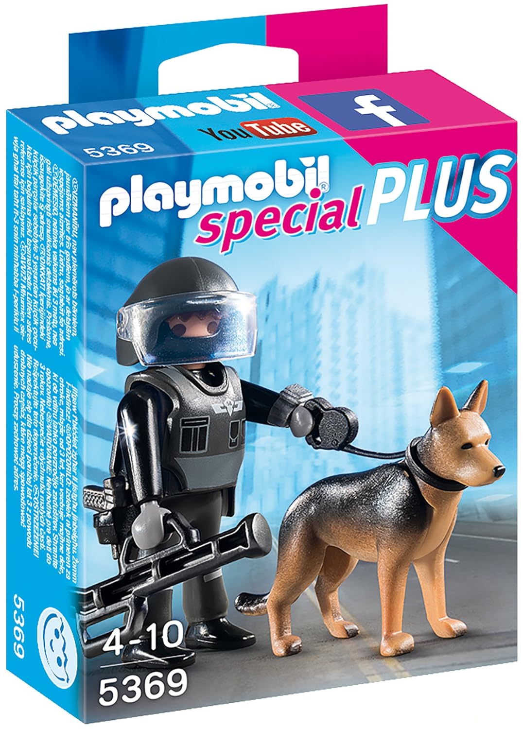 Playmobil 5369 Specials Plus Tactical Police Dog Unit Kids Toy FREE
