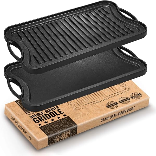 2 burner griddle pan