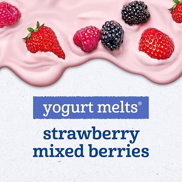 GERBER STAGE 3 BABY FOOD, STRAWBERRY AND MIXED BERRIES MELTS, 1 OZ. POUCH (PACK OF 4)