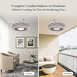 Todays Fans Bladeless Ceiling Fan with Lights