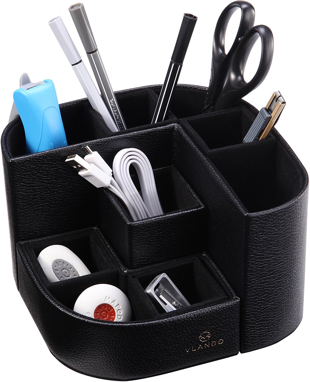 Vpack F04 Office Supplies Desk Stationary Organiser (Black