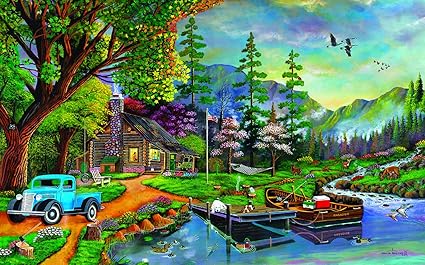 Amazon Com Sunsout Inc Close To Paradise 300 Pc Jigsaw Puzzle Toys Games