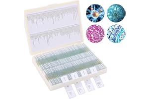 OOZSTAR 120 Microscope Slides with Specimens, Plant, Insect, Animal, Algae Slide Set for Biological Science Laboratory Basic Biological Science Education