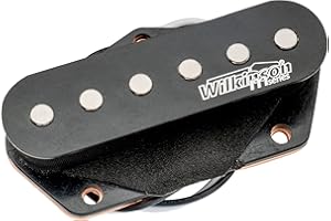 MUSICLILY Wilkinson WOV Vintage Alnico 5 Telecaster Bridge Pickup for Tele Style Electric Guitar, Black