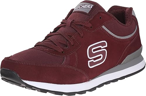 skechers mens red trainers