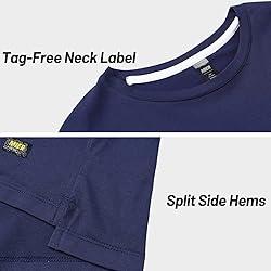 MIER Men Long Sleeve Soft Shirts Stretch Cotton T