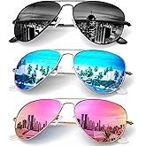 KALIYADI Classic Aviator Sunglasses for Men Women Driving Sun glasses Polarized Lens UV Blocking