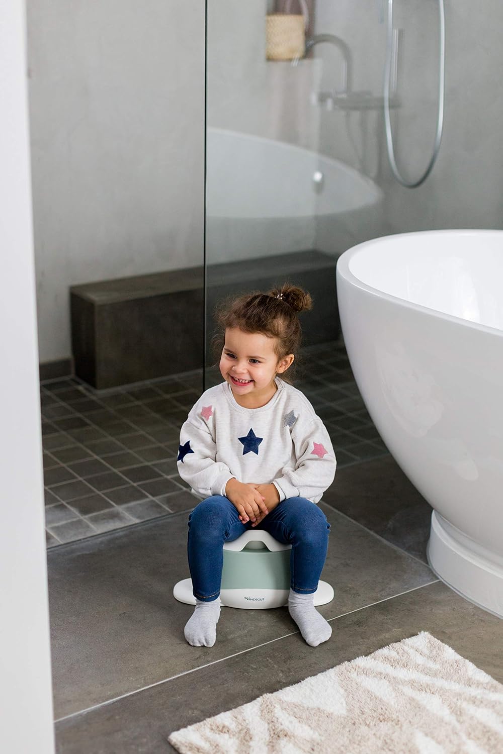 Kindsgut Potty Training Toilet in Whale Design, Designed in Germany, Potty Training in a Beautiful Design, Aquamarine - Image 5