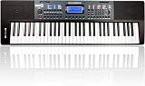 RockJam 61 Key Keyboard Piano with Pitch Bend Power Supply Sheet Stand Notes view 2