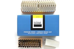 Simple Shine. Suede Shoe Cleaner - Premium Suede Brush Nubuck Cleaner Crepe Brush and Suede Eraser Set | Suede Brush for uggs | Complete Shoe Cleaning Bristle Brushes Kit for Nap Care
