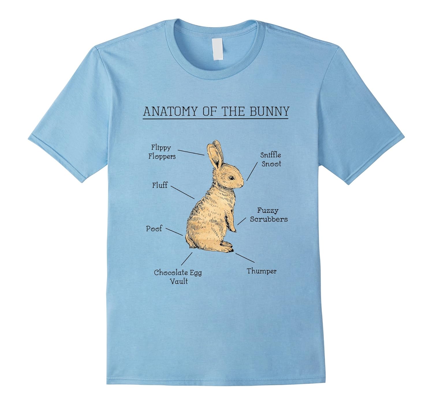 Anatomy Of The Bunny Cute Animal Love Rabbit Shirt Funny-ANZ