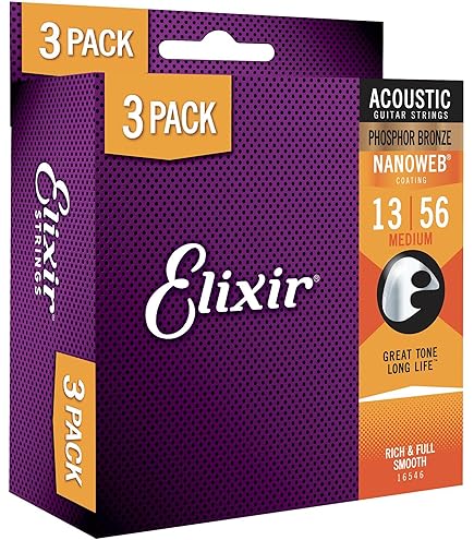 Amazon.com: Elixir® Strings 16547 Acoustic Phosphor Bronze Guitar