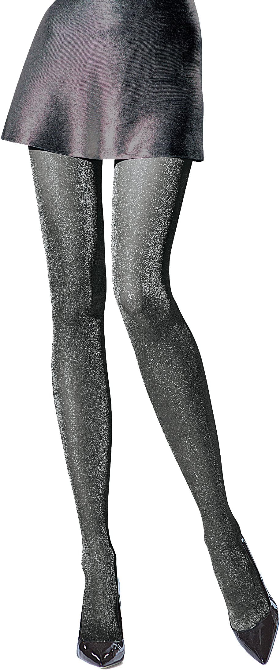 Glossy Shiny Black Golden Sand Dust or Black Silver Sand Dust Party Evening Tights Pantyhose Hosiery T74