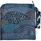 Small 9" x 9"// TOP Rated Monkey Foot Designs Wet Bag // Diapers/Snacks / Gym/Swim (Summer Twilight)