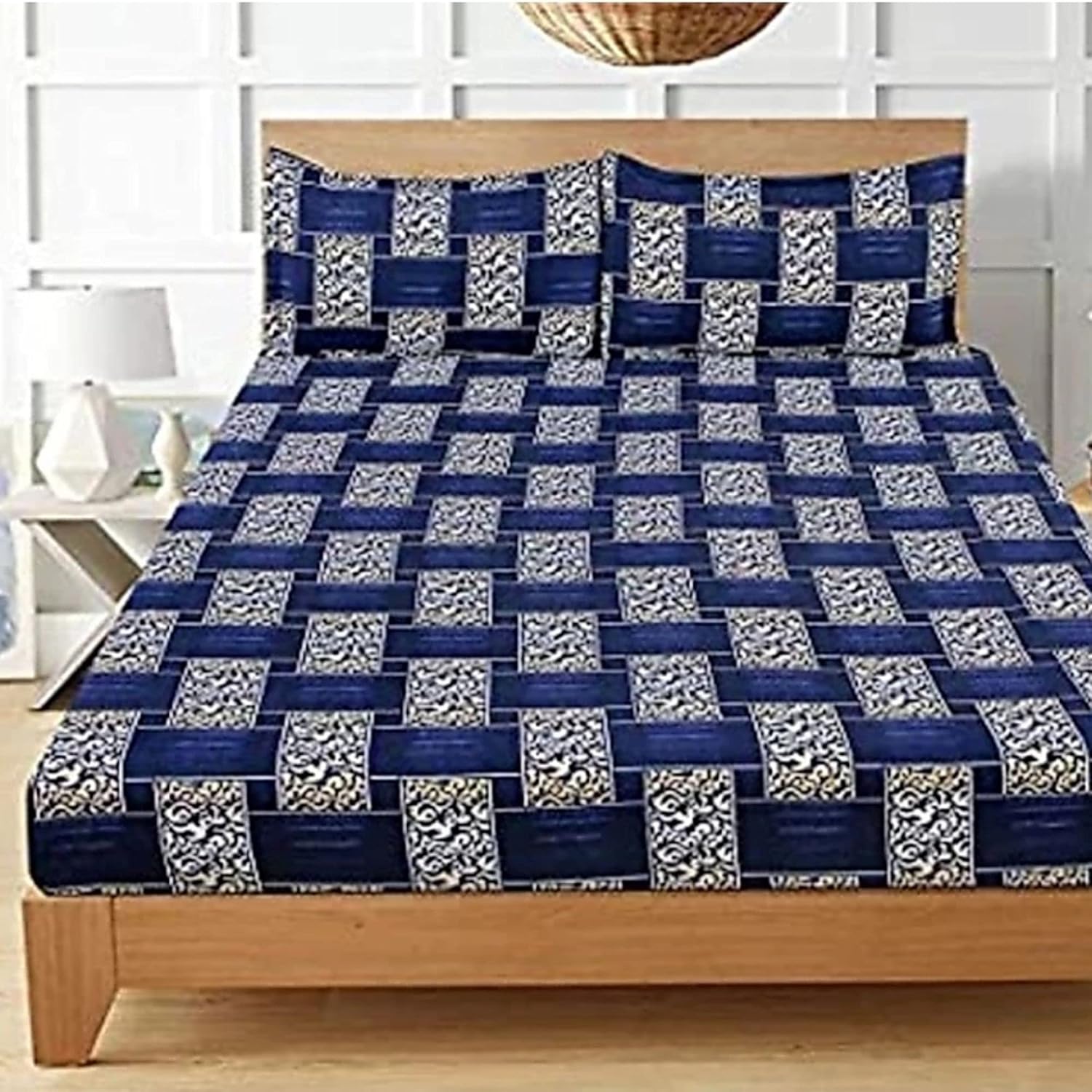 Divamee by Jaipur 100 Soft Cotton 3D Box Print Full Size Double Bed