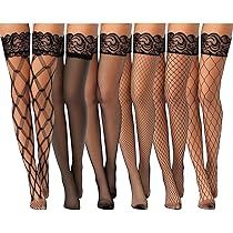 fishnet thigh high stockings amazon