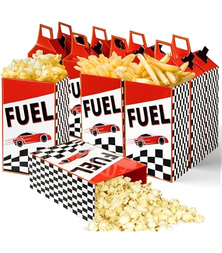 12 Stück Dirty Bike Popcorn Boxen – Motocross Motiv, 13x9x4 Cm, Für Geburtstagsparty, Süßigkeiten & Gastgeschenke
