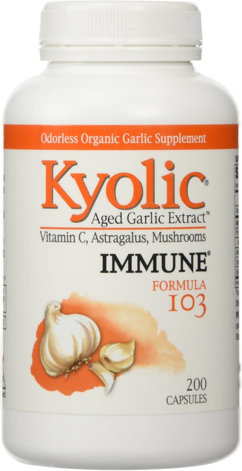 Kyolic Garlic Formula 103 Immune Formula (200 Capsules): Health & Personal Care