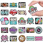 FYSUIMU 20 Pcs Mama Silicone Focal Beads Mother's Day Silicone Beads Funny Mom Loose Rubber Bead for DIY Crafts Pen Keychain Making Accessories