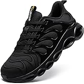 URDAR Steel Toe Shoes for Men Comfortable Safety Shoes Work Lightweight Steel Toe Sneakers Breathable Safety Sneakers Industrial Work Footwear