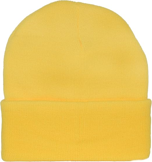 yellow winter hat
