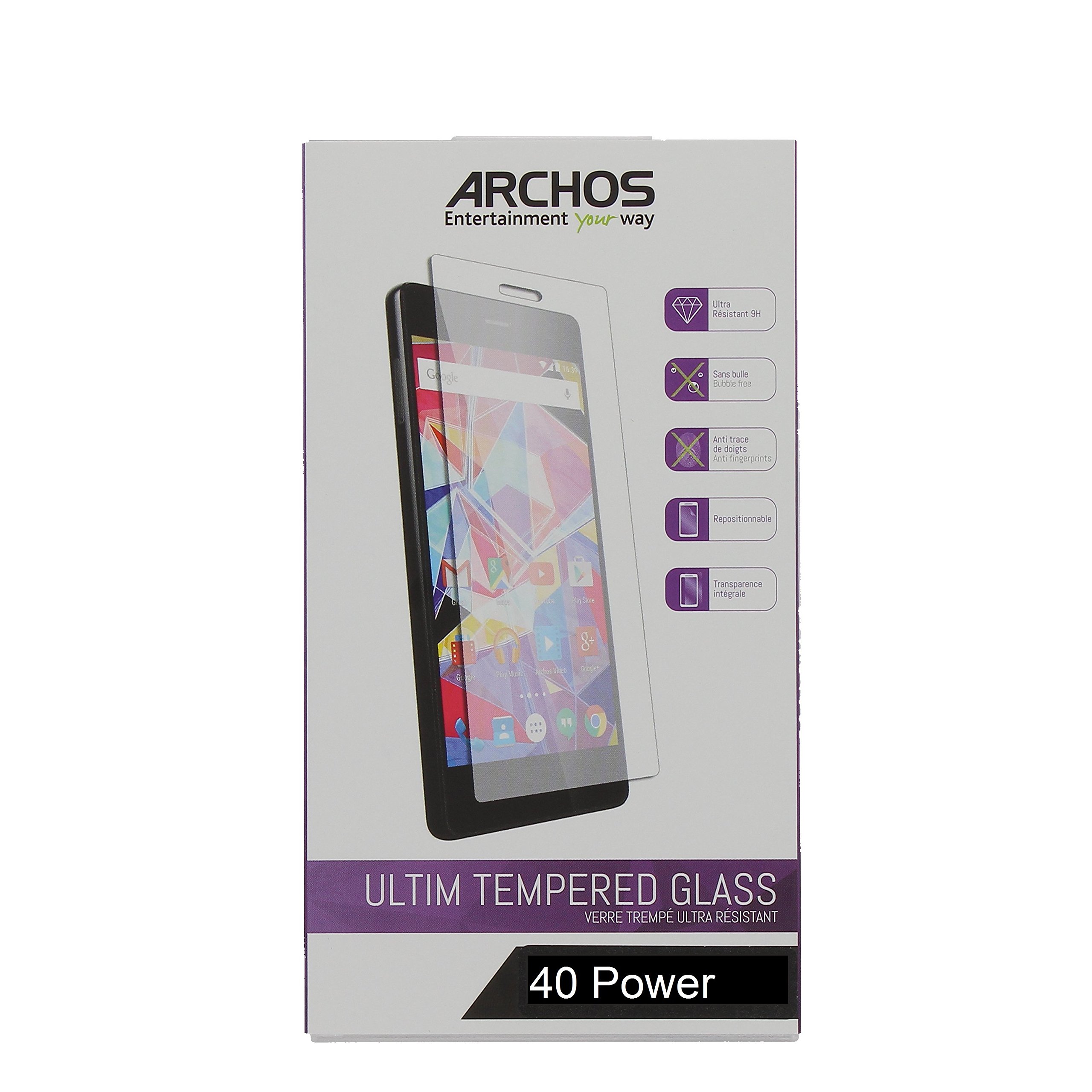 Archos protection film Tempered Glass Screen Protector 40 Power