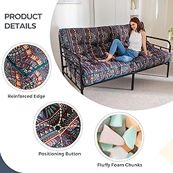 MAXYOYO 6 Inch Bohemian Futon Mattress Full
