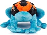 Zappi Co 100% Recycled Plush Poison Dart Frog 21cm Orange Blue Toy view 3