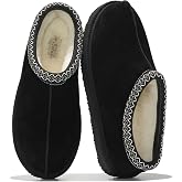 Project Cloud Mens Slippers 100% Genuine Leather Shearling Slippers for Men | Australian Shearling Mens Shoes Memory Foam Insole Water Resistant Warm Cozy Shoes for Men Everyday Comfortable Men Footwear
