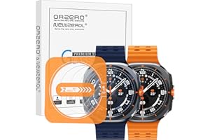 (3 Pack) Orzero Tempered Glass Watch Screen Protector for Samsung Galaxy Watch 8 Ultra 2025/Samsung Galaxy Watch 2024 47mm, Protector De Pantalla with Auto Alignment Tool 9 Hardness High Definition Anti-Scratch Bubble Free