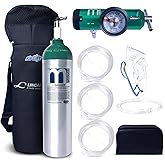 Medfex Oxygen Tank Complete Set | 425 Liter Capacity - Travel Size Kit USA