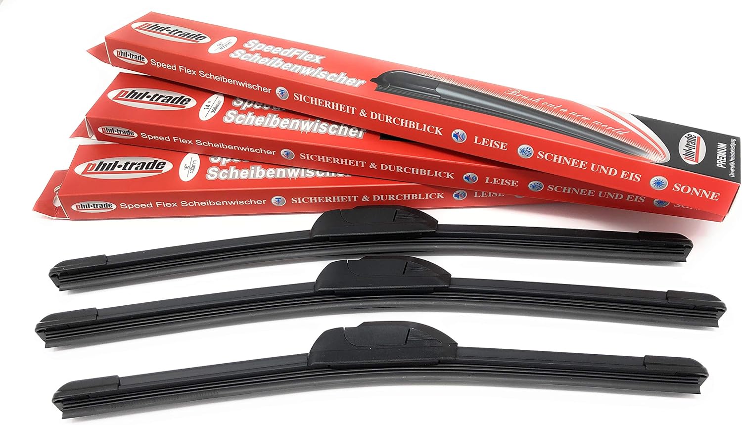 Scheibenwischer Komplettset vorne + hinten Amazon.de Auto